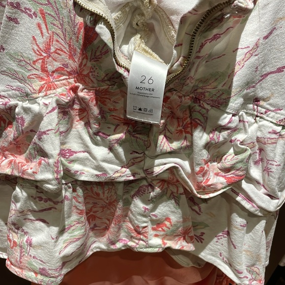 Mother ruffled white denim skirt - Picture 5 of 5